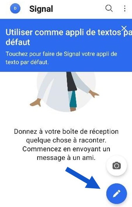 Envoyer un message sur signal