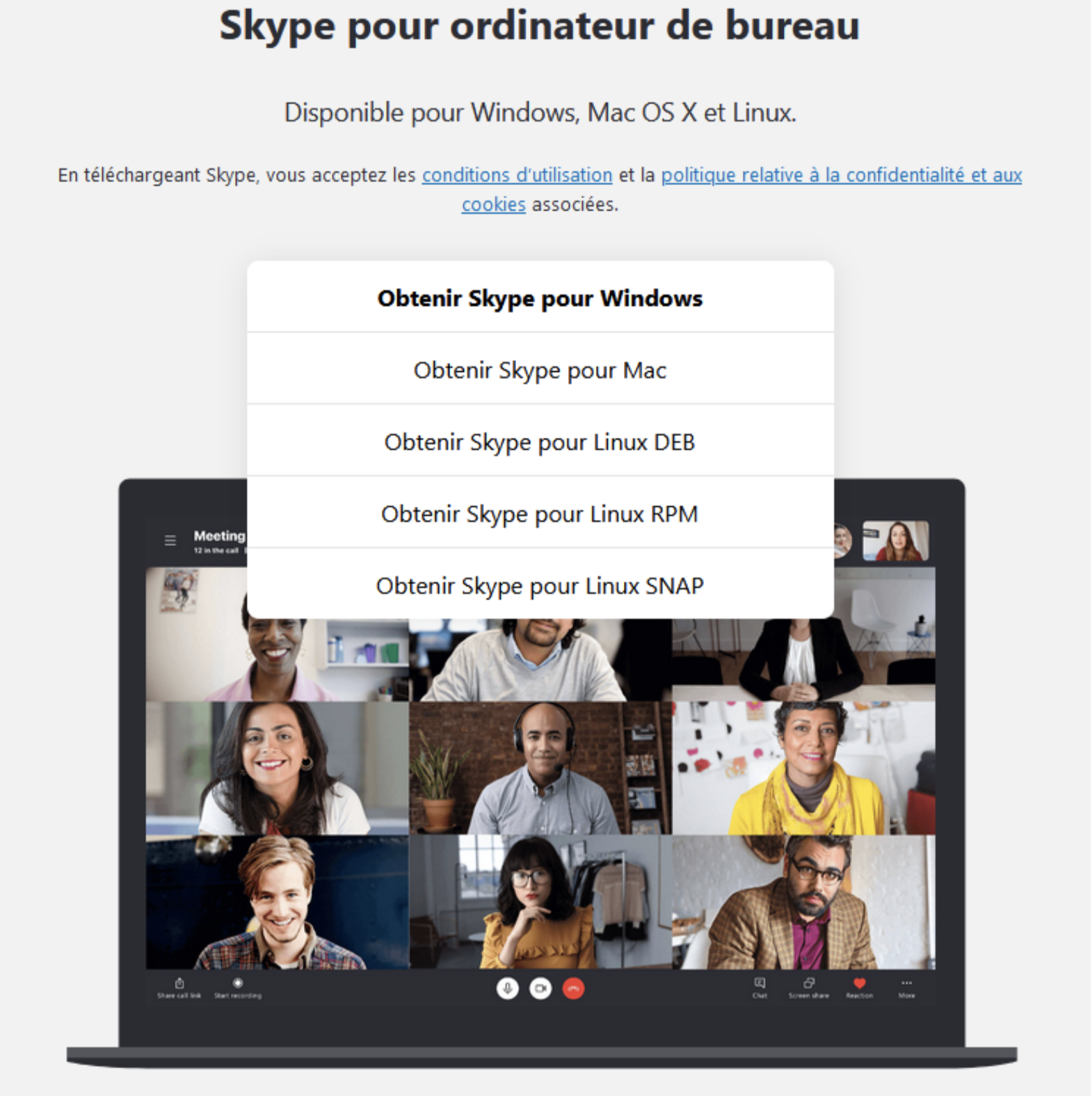 Choix du type d'ordinateur pour utiliser Skype
