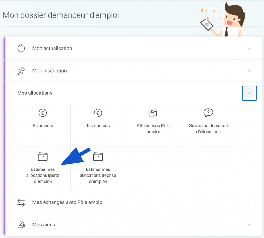 Sous-rubrique estimer mes allocations