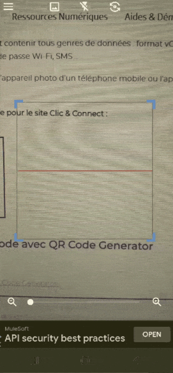 Scanner un QR Code