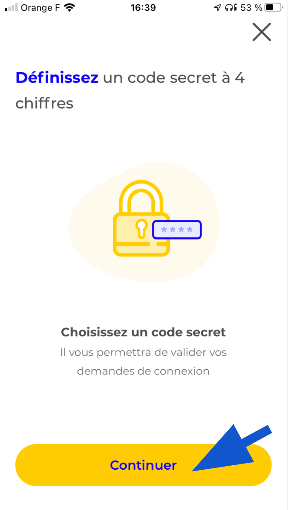 Définition code secret application identité numérique La Poste