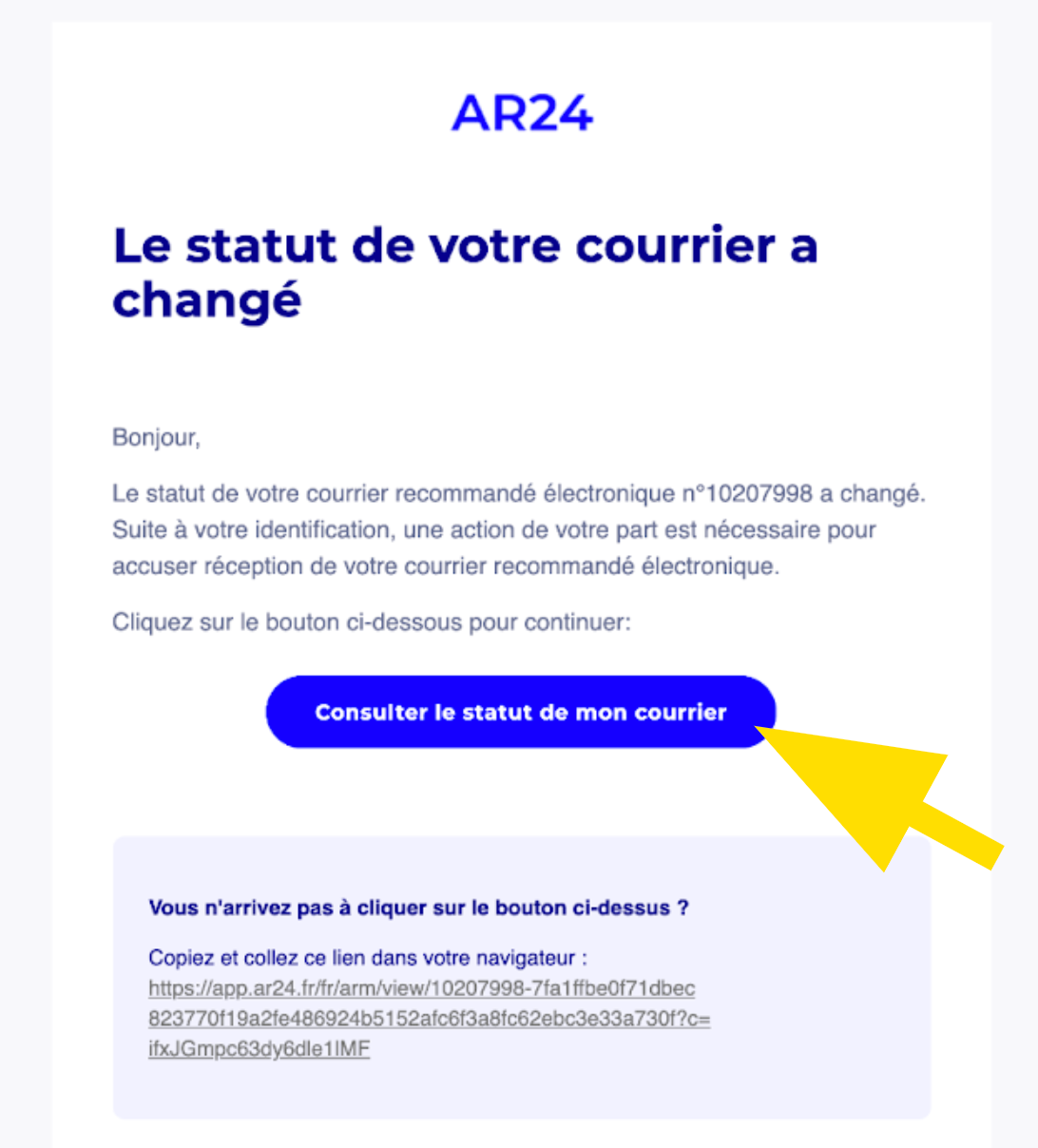 Consulter le statut de son recommandé électronique La Poste