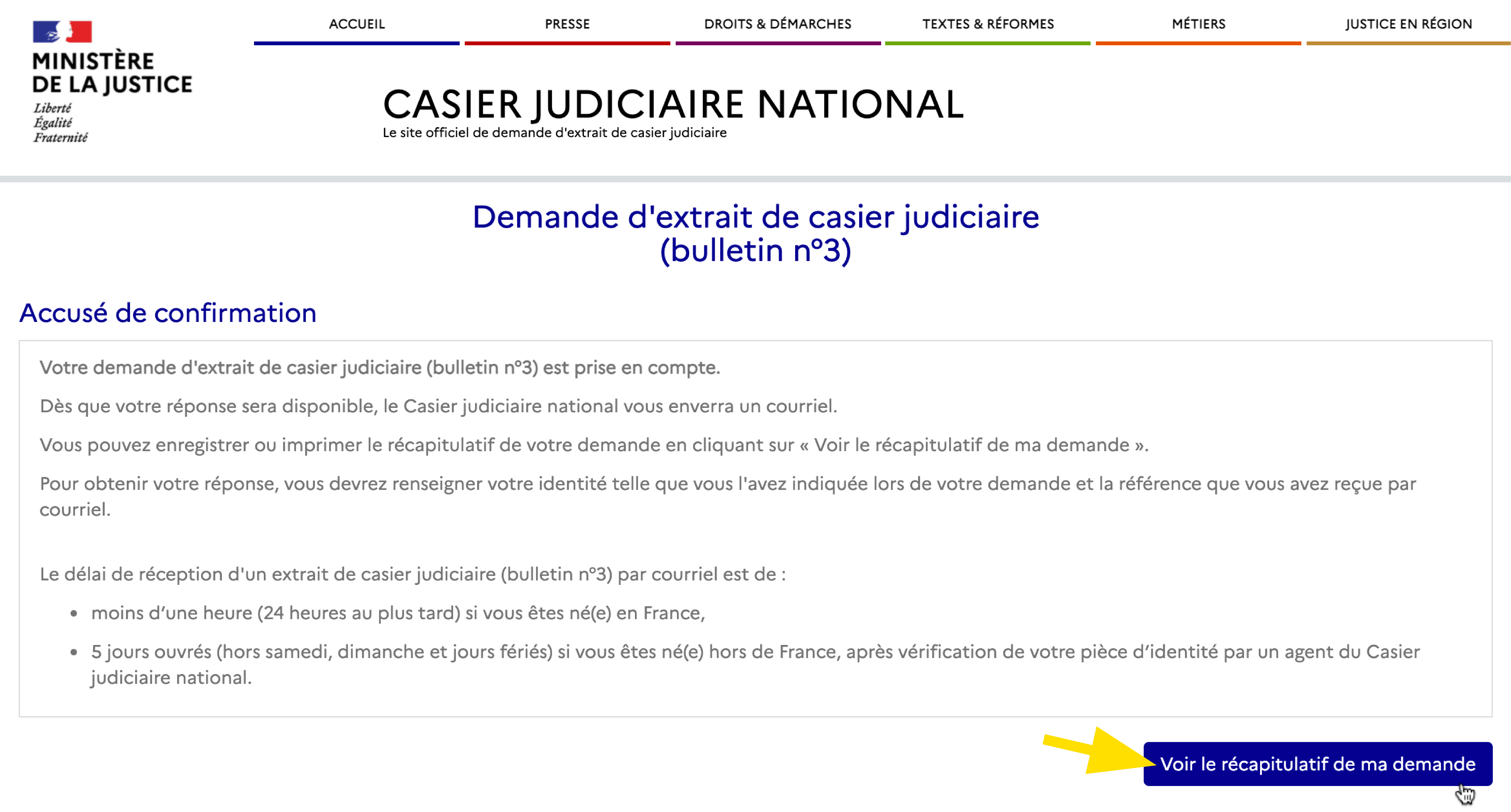 Comment obtenir extrait casier judiciaire 3