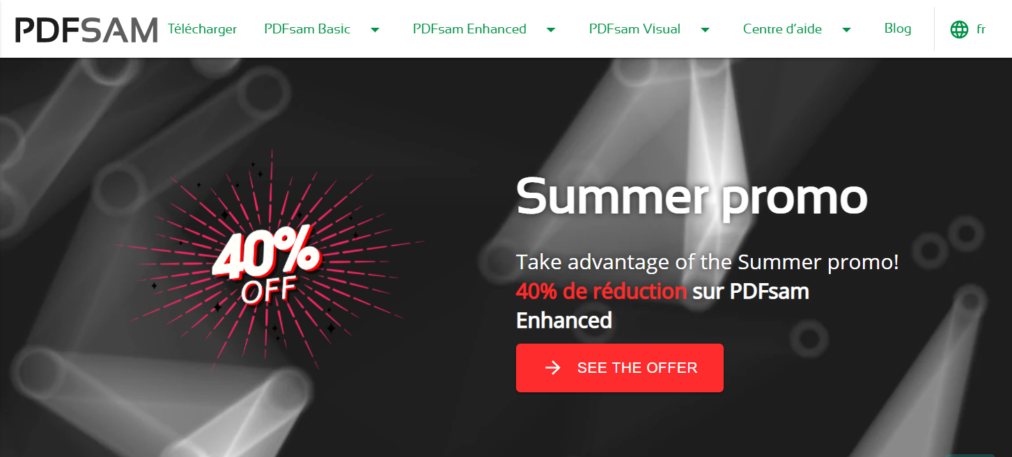 Accueil du site PDFSam