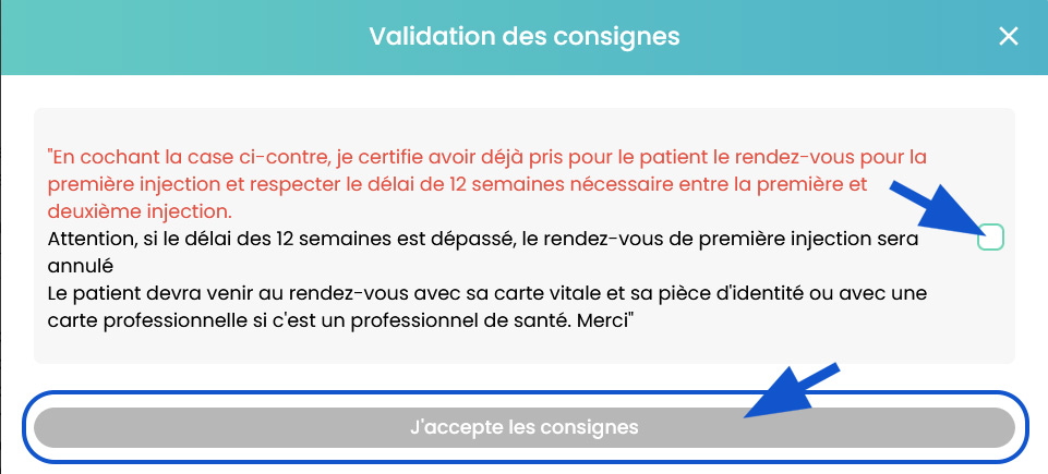 Maiia, accepter les conditions