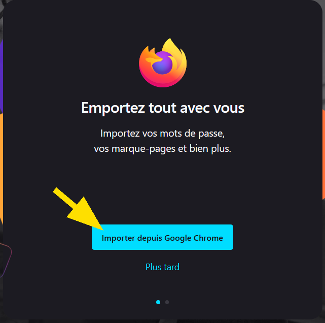 Importer vos données depuis Google Chrome