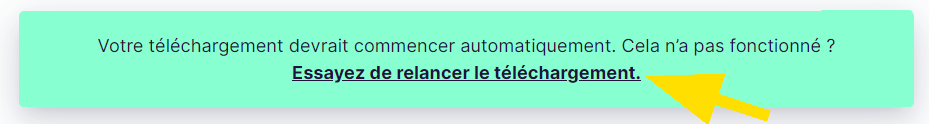 Relancer le téléchargement si il ne s'est pas lancé automatiquement