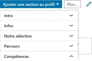 Ajoutez les sections à votre profil LinkedIn